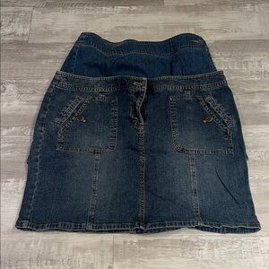 LOFT Dark Blue Denim Mini Skirt!